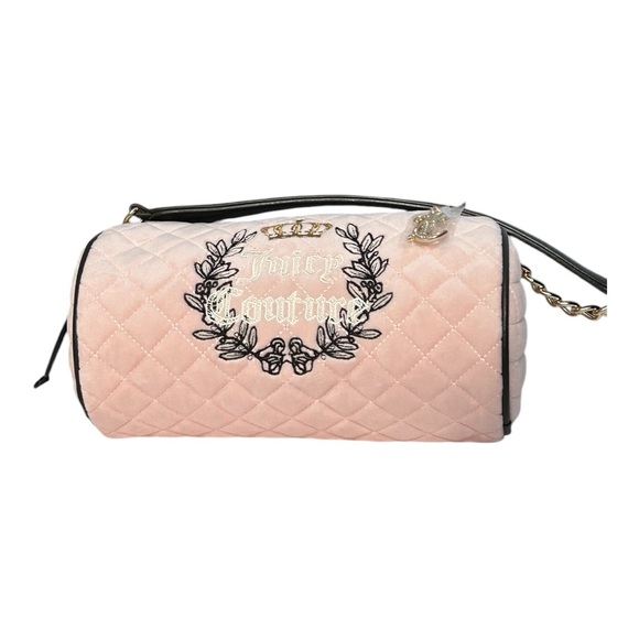 Juicy Couture Pink Royal Moment Quilted Barrel Bag NEW! - Picture 4 of 4